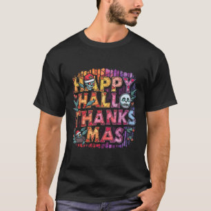 Happy Hallothanksmas Halloween Thanksgiving Christ T-Shirt