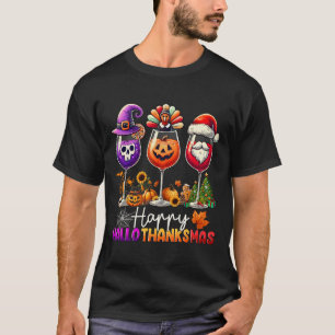 Happy Hallothanksmas Halloween Thanksgiving Christ T-Shirt
