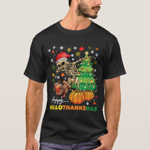 Happy Hallothanksmas Halloween Thanksgiving Christ T-Shirt