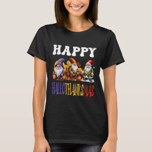 Happy Hallothanksmas Halloween Thanksgiving Christ T-Shirt
