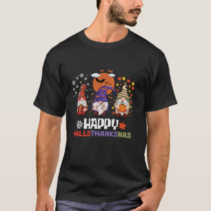 Happy Hallothanksmas Halloween Thanksgiving Christ T-Shirt