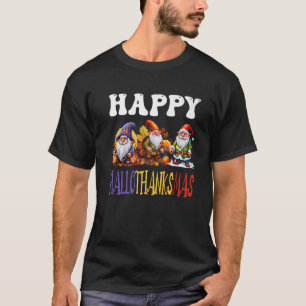 Happy Hallothanksmas Halloween Thanksgiving Christ T-Shirt