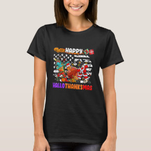 Happy Hallothanksmas Halloween Thanksgiving Christ T-Shirt