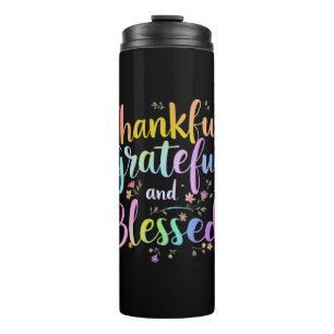 Happy HalloThanksmas Halloween, Thanksgiving, Xmas Thermal Tumbler