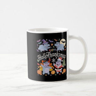 Happy Hallothanksmas Hip Lover Halloween Merry Chr Coffee Mug