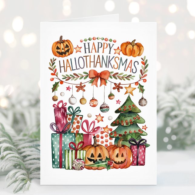 Happy HalloThanksMas Holiday Card (Creator Uploaded)