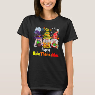 Happy Hallothanksmas My Gnomies Cute Gnomes family T-Shirt
