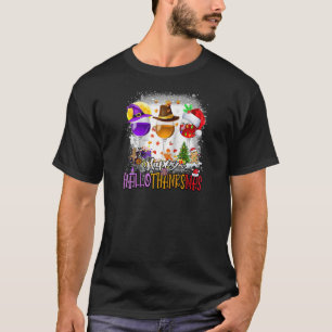 Happy Hallothanksmas Wine Glass Halloween thanksgi T-Shirt