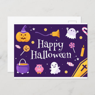 HAPPY HALLOWEEN 12 Postcard