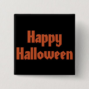 Happy Halloween 15 Cm Square Badge