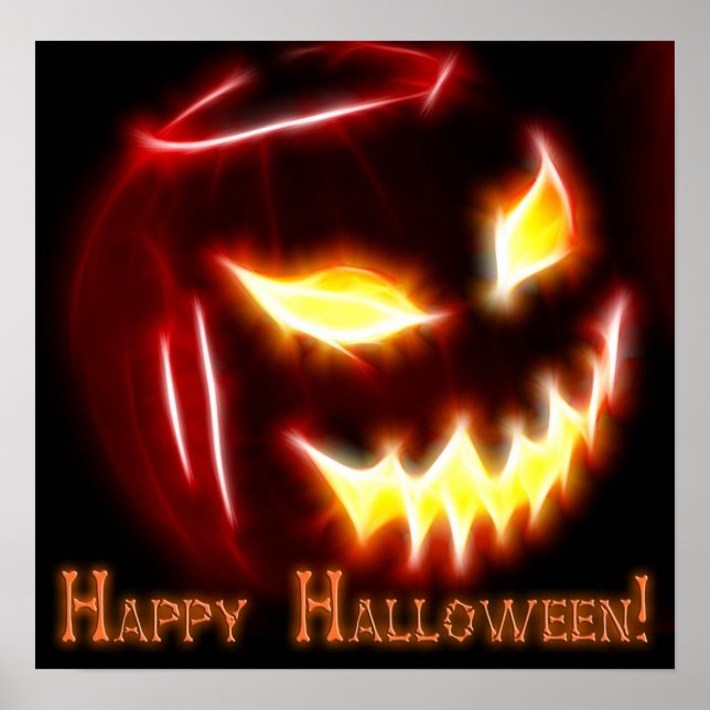 Happy Halloween 1 with text Poster (Front)