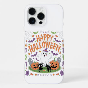 Happy Halloween 2025 Ghost Scary Pumpkin iPhone 16 Pro Max Case