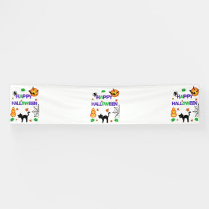Happy Halloween 2.5x12 Vinyl Banner