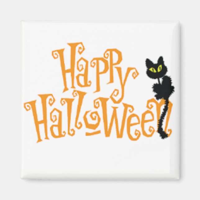 Happy Halloween 2" refrigerator magnet (Front)