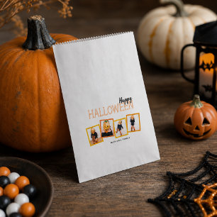 Happy Halloween 4 Photo Collage Favour Bag