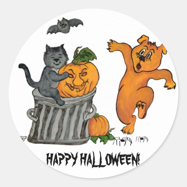 Happy Halloween! 5 Classic Round Sticker (Front)