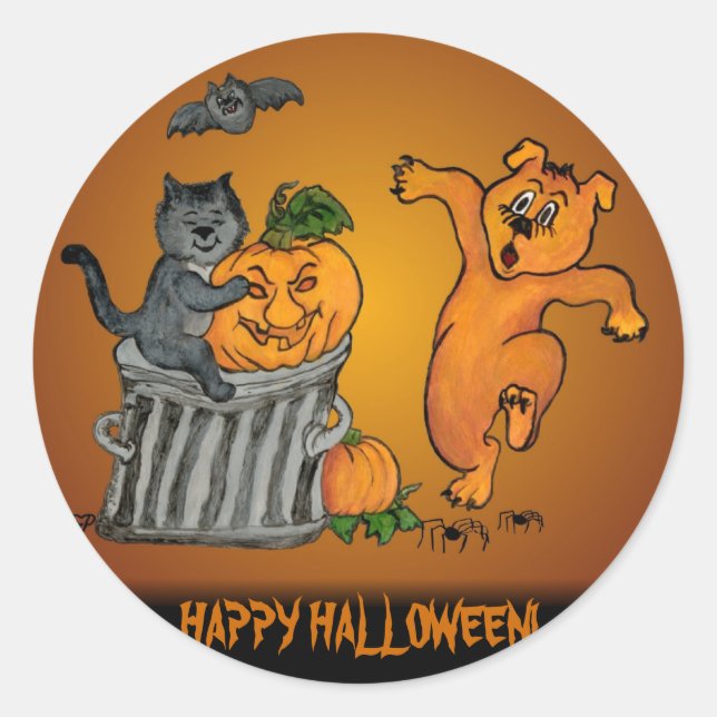 Happy Halloween! 5 Classic Round Sticker (Front)