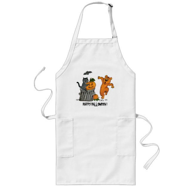 Happy Halloween! 5 Long Apron (Front)