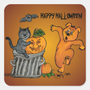 Happy Halloween! 5 Square Sticker