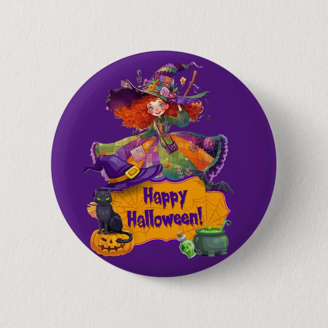 Happy Halloween  6 Cm Round Badge (Front)