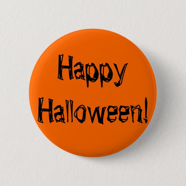 Happy Halloween! 6 Cm Round Badge (Front)