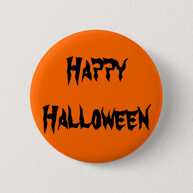 Happy Halloween 6 Cm Round Badge (Front)