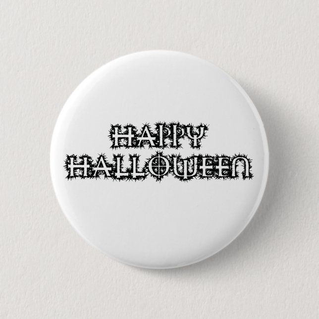 Happy Halloween 6 Cm Round Badge (Front)