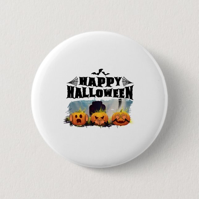 Happy Halloween                                    6 Cm Round Badge (Front)