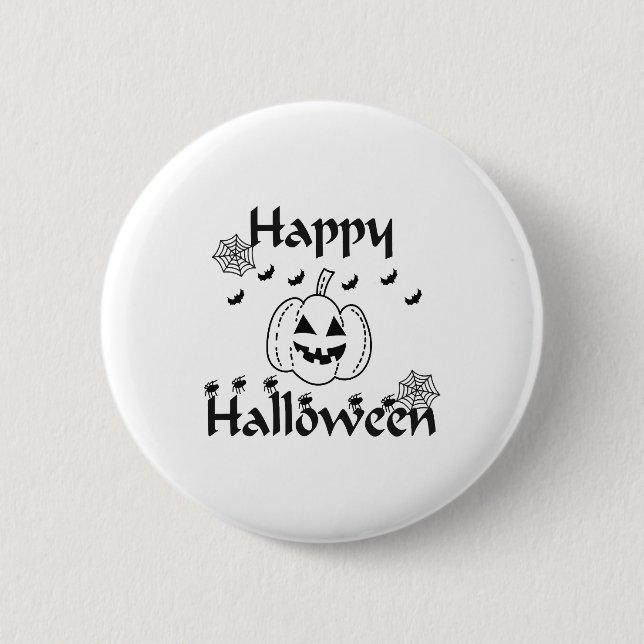 Happy Halloween                                    6 Cm Round Badge (Front)
