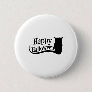 happy halloween     6 cm round badge