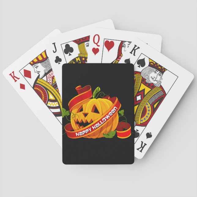 Happy Halloween 6 Playing Cards (Back)