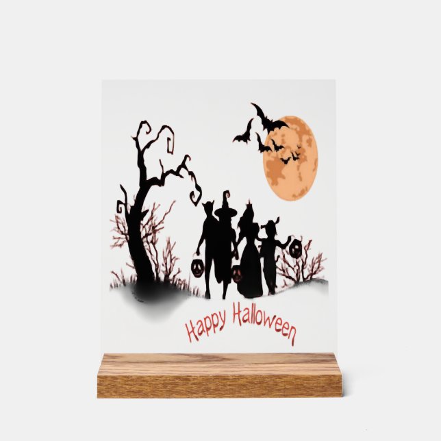 Happy Halloween Acrylic Sign (Front)