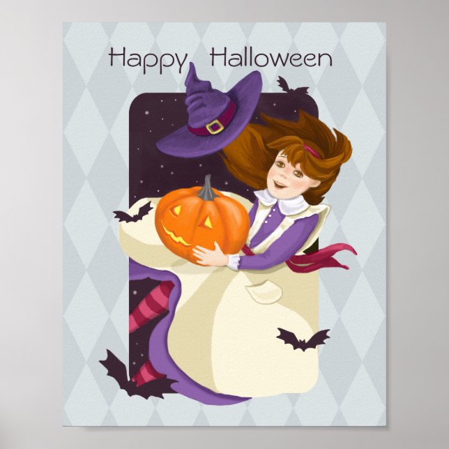  Happy Halloween Alice in Wonderland Poster (Front)