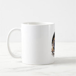 Happy Halloween and a skeleton Coffee Mug