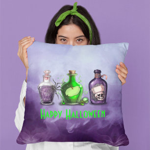 Happy Halloween Apothecary Jar Cushion