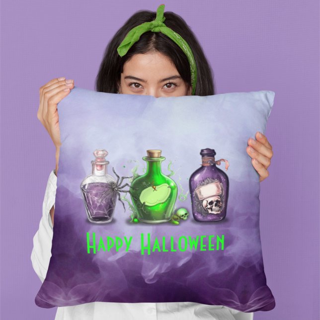 Happy Halloween Apothecary Jar Cushion (Creator Uploaded)