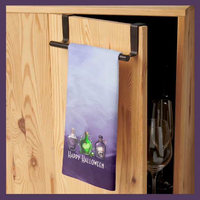 Happy Halloween Apothecary Jar Tea Towel (Creator Uploaded)