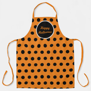Happy Halloween Apron (Orange & Black)