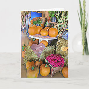 Happy Halloween Autumn Blessings Card