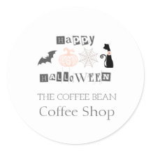 Happy Halloween, Autumn Coffee Shop Business