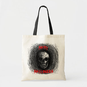 Happy Halloween Bag Skull Black