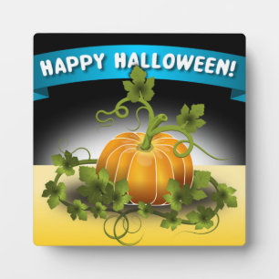 'HAPPY HALLOWEEN" BANNER PLAQUE