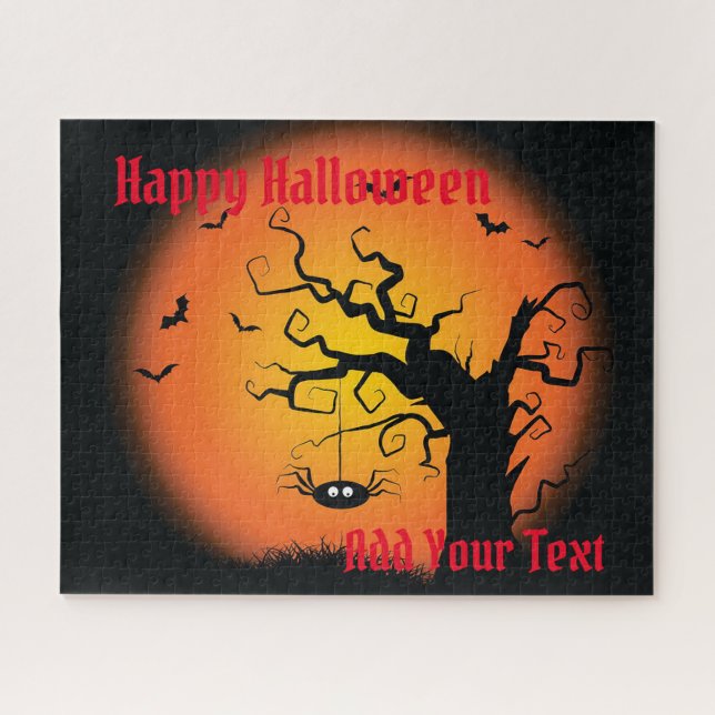Happy Halloween Bat Jigsaw Puzzle (Horizontal)