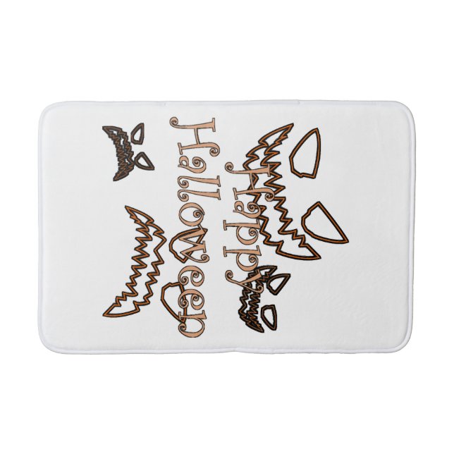 happy Halloween Bath Mat (Front)