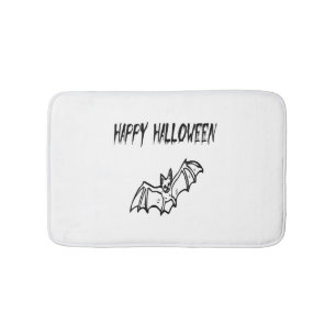 happy halloween                             bath mat