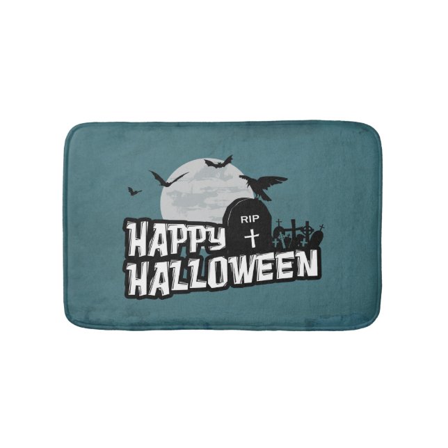 Happy Halloween Bath Mat (Front)