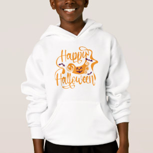 Happy Halloween bats jack o lantern