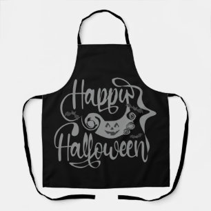 Happy Halloween bats jack o lantern Apron