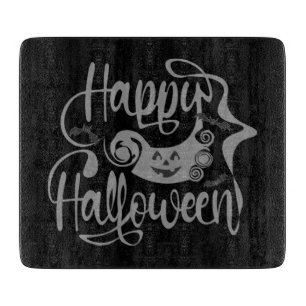 Happy Halloween bats jack o lantern Cutting Board