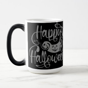 Happy Halloween bats  jack o lantern Magic Mug